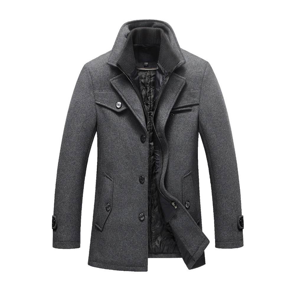 Men's Woolen Autumn Trench