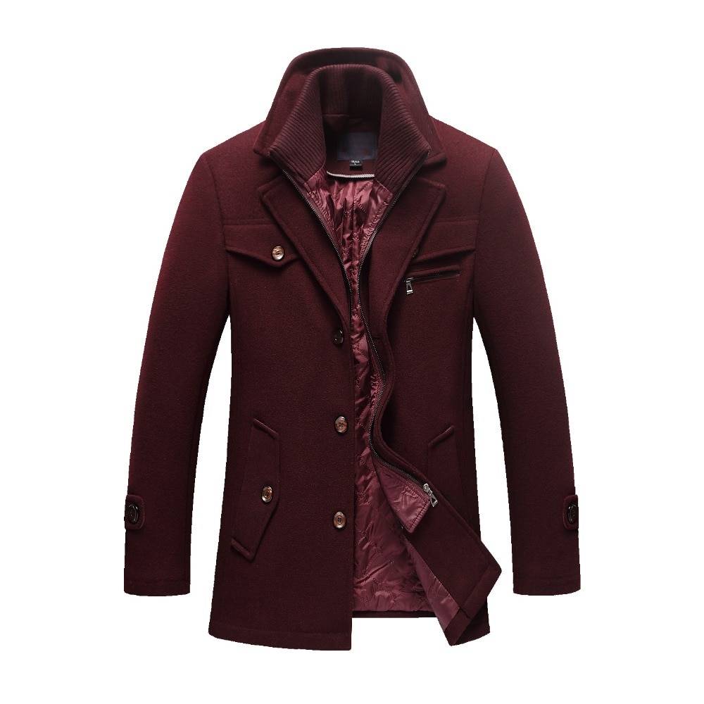 Men's Woolen Autumn Trench
