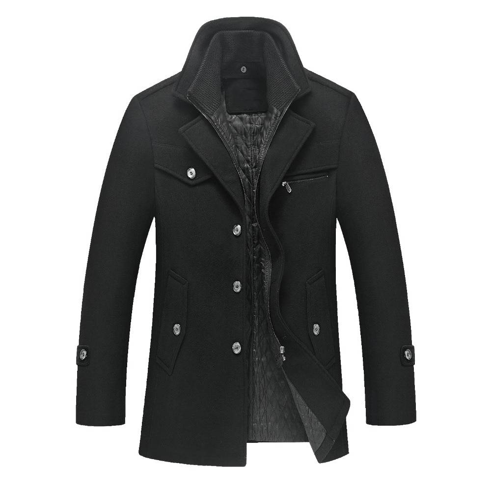 Men's Woolen Autumn Trench