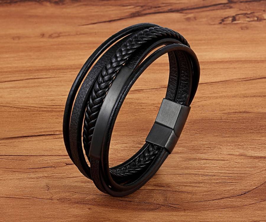 Men's Casual Leather Bracelet