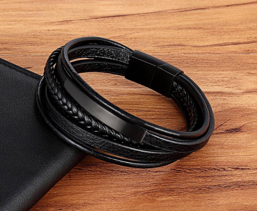 Men's Casual Leather Bracelet