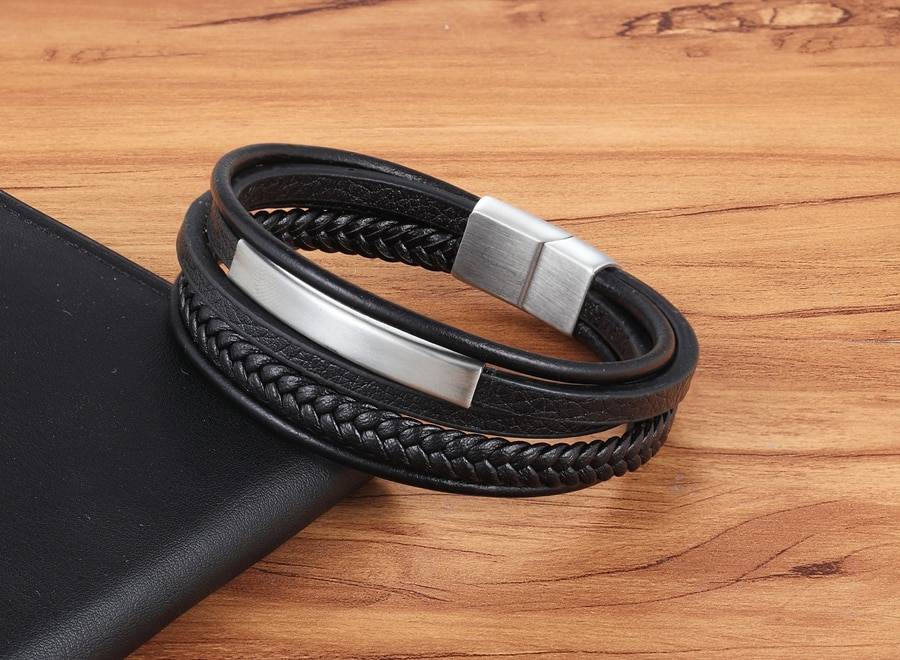 Men's Casual Leather Bracelet