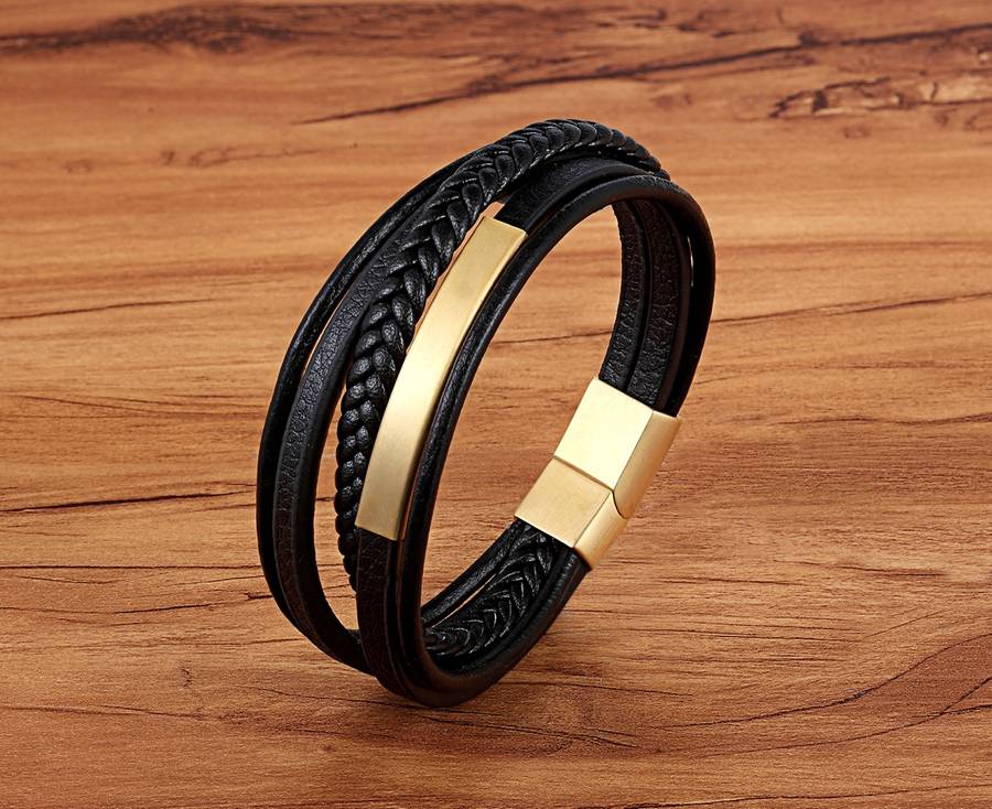 Men's Casual Leather Bracelet