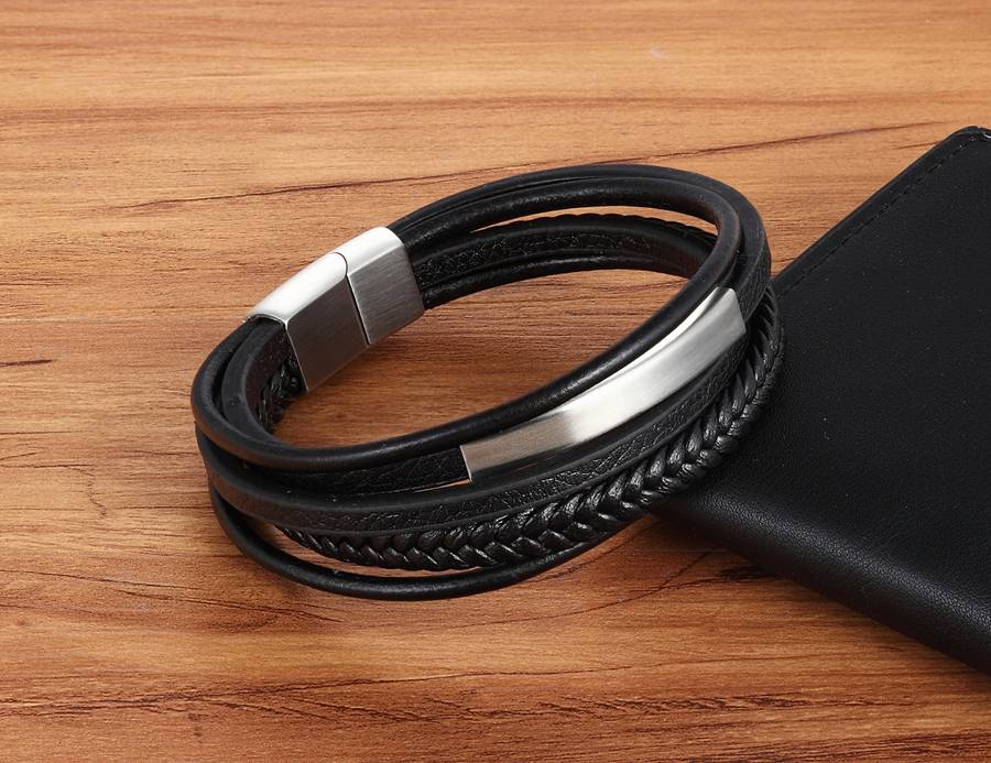Men's Casual Leather Bracelet