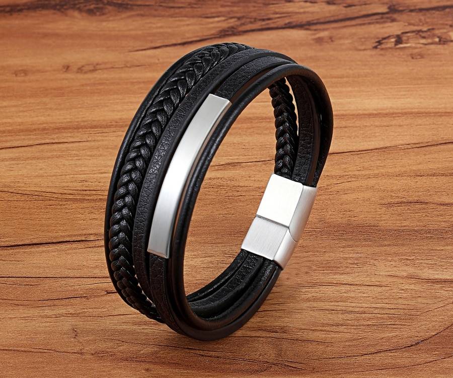 Men's Casual Leather Bracelet