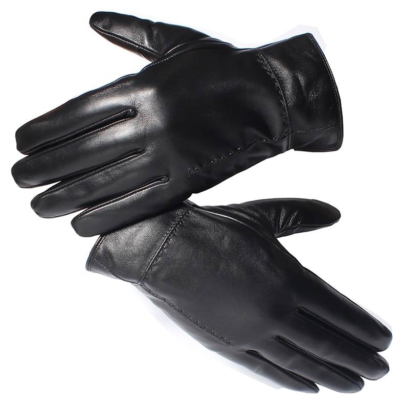 Men's Black Gloves with Touch Screen