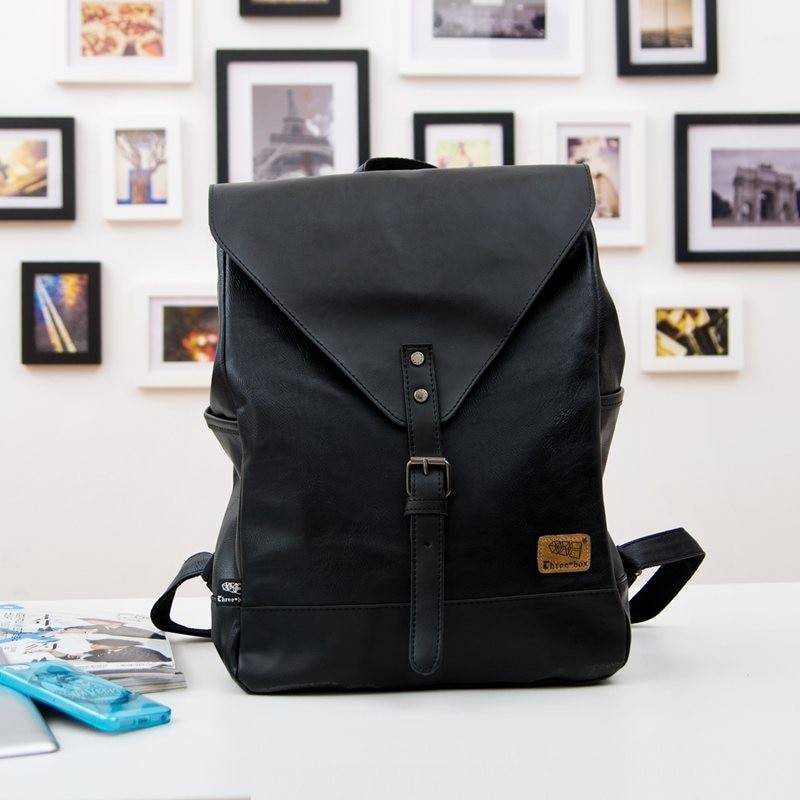 Men's Travel PU Leather Backpack Men's Travel PU Leather Backpack