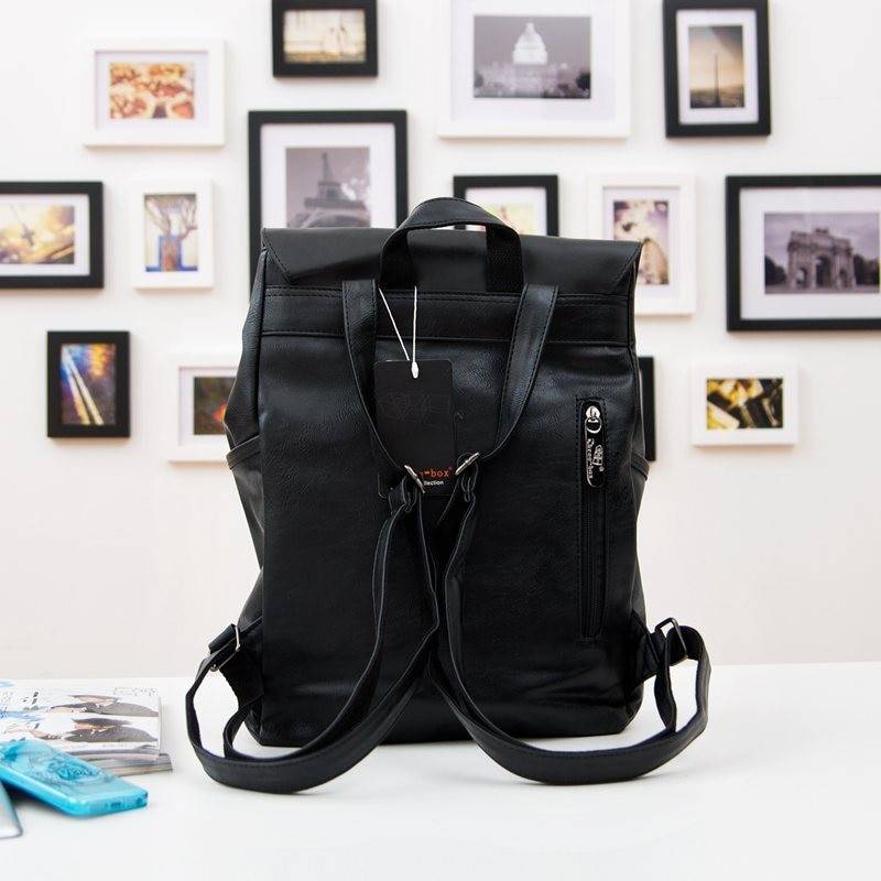 Men's Travel PU Leather Backpack Men's Travel PU Leather Backpack
