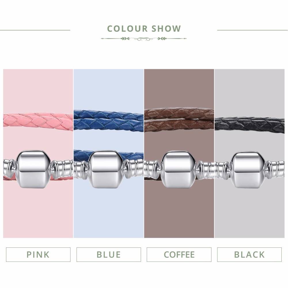 Double Braided Leather Chain Bracelet for Women Double Braided Leather Chain Bracelet for Women