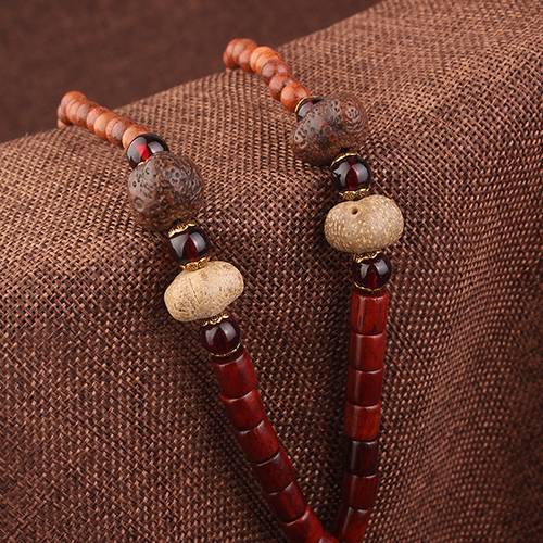 Vintage Ethnic Sandal Wood Necklace