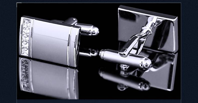 Men's Crystal Line Cufflinks